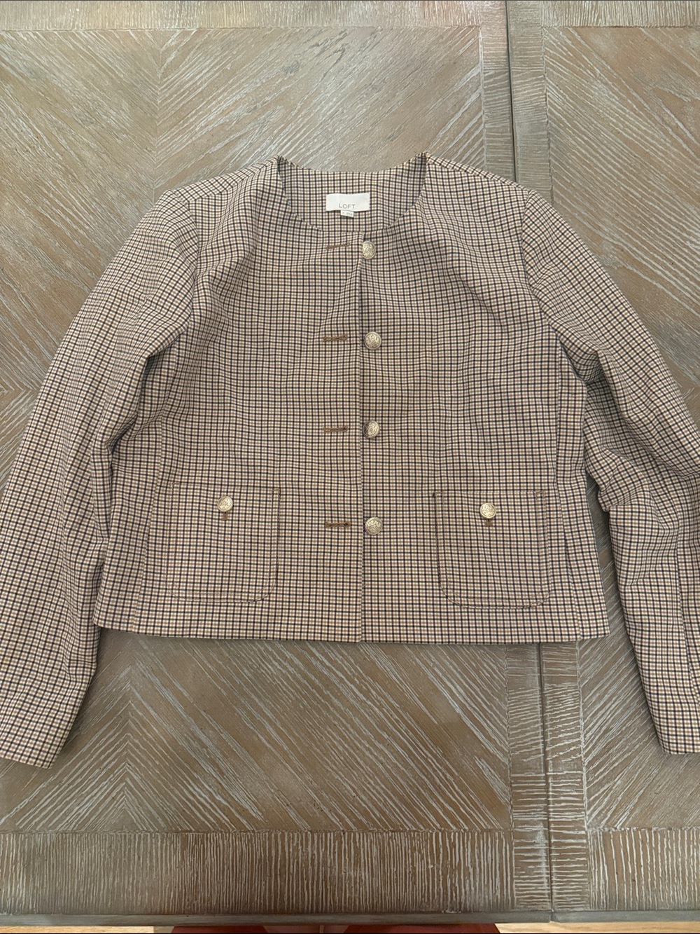LOFT Plaid Blazer SZ Medium